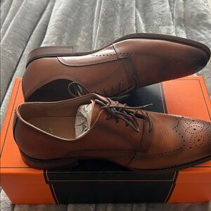 Classic Brown Leather Oxfords